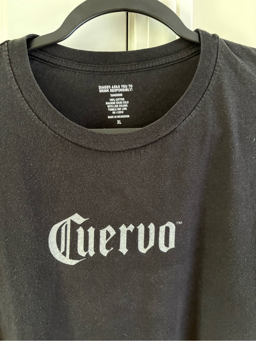 Cuervo Black Logo Short Sleeve Tee - Men's XL